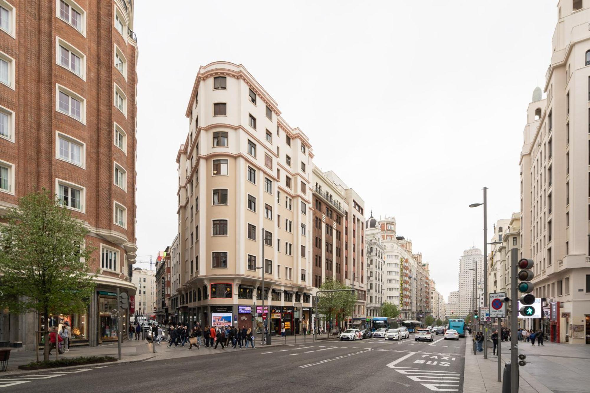 Apartamento Reformado Para 6 Personas En Plena Gran Via Alquiler Temporal مدريد المظهر الخارجي الصورة